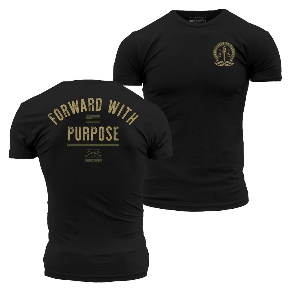 Grunt Style Foundation Forward With Purpose T-Shirt - Black