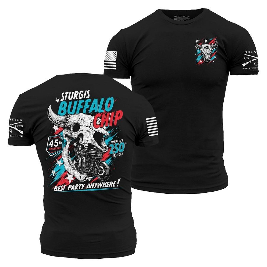 Buffalo Chip 250th T-Shirt - Black