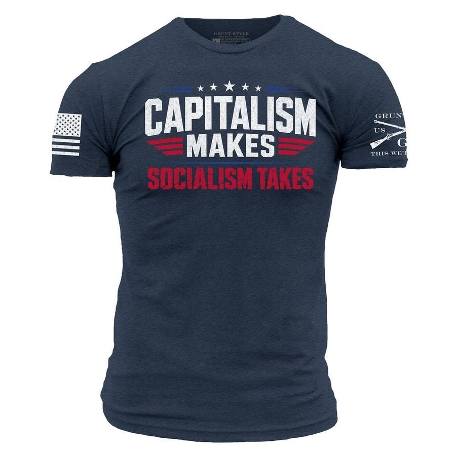 Capitalism Makes T-Shirt - Midnight Navy