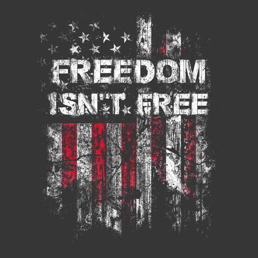 CFP Freedom Isn't Free Men's Tee - Charcoal