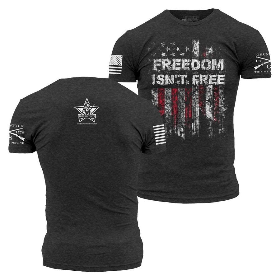 CFP Freedom Isn't Free Men's Tee - Charcoal
