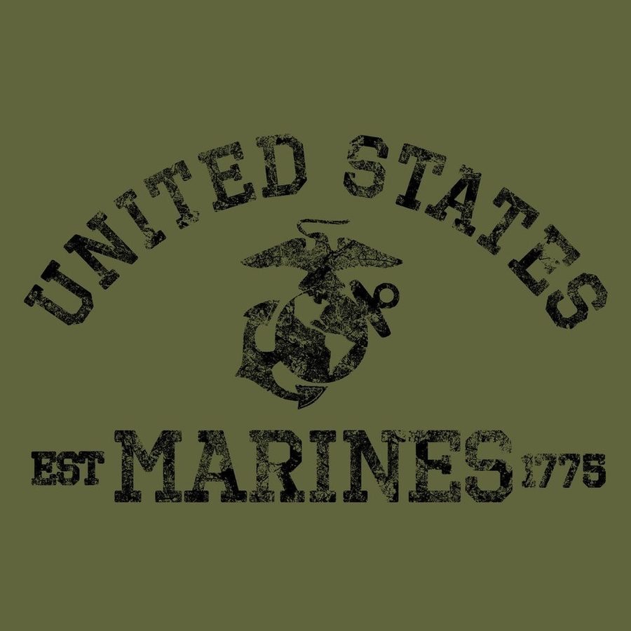 USMC - Est. 1775 T-Shirt - Military Green