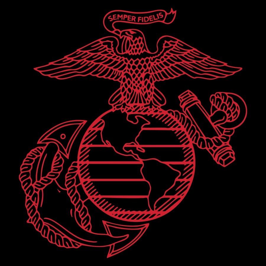 USMC - First To Fight T-Shirt - Black