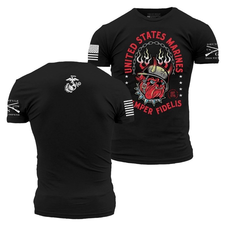 USMC - Semper Fidelis T-Shirt - Black