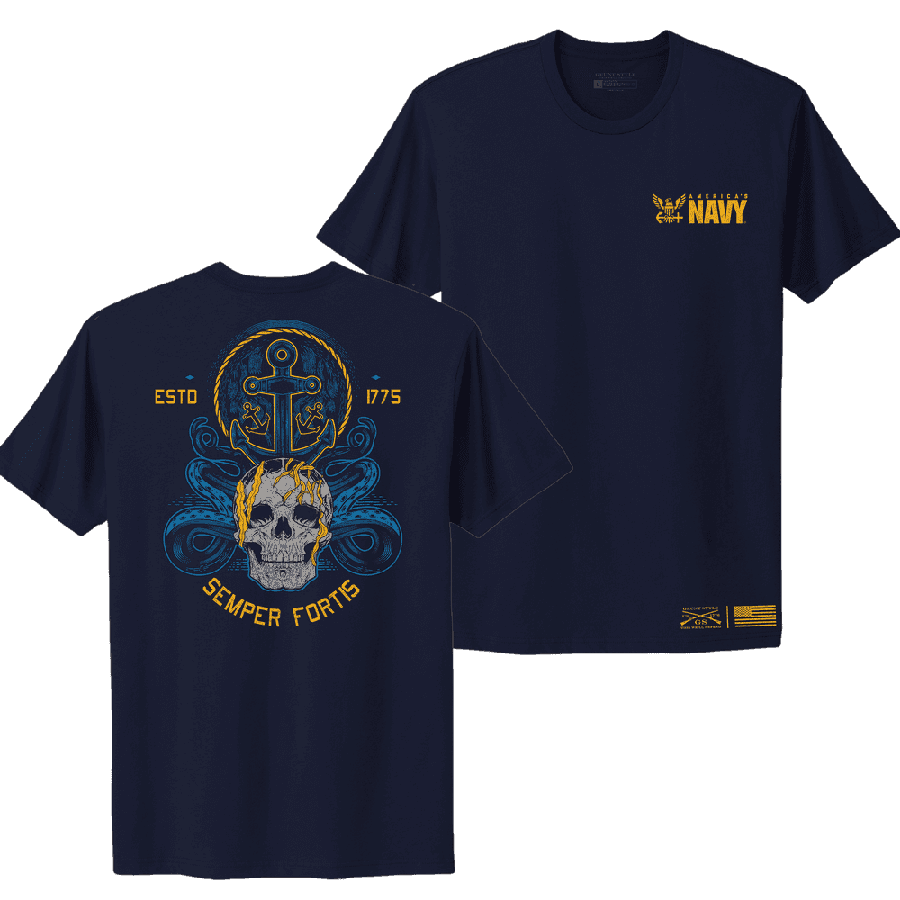 USN - Women's Semper Fortis Boyfriend Fit T-Shirt - Navy