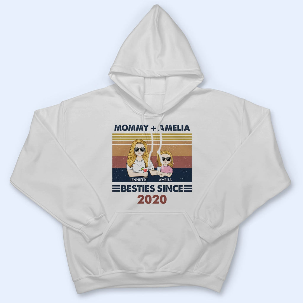 Grandpa Grandma & Grandkids Besties Since - Gift For Grandparents, Gift For Parents - Personalized T Shirt