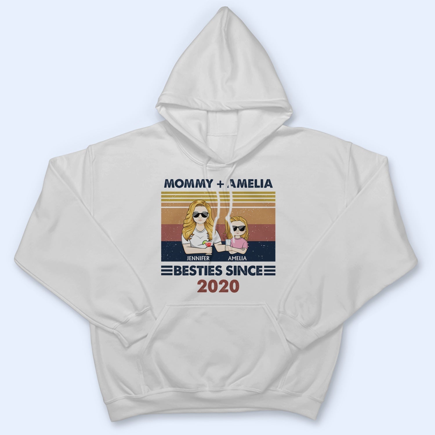 Grandpa Grandma & Grandkids Besties Since - Gift For Grandparents, Gift For Parents - Personalized T Shirt