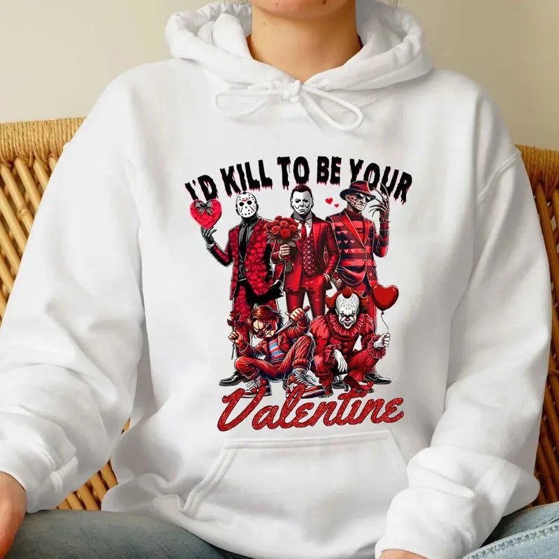 Galentine's Gang Shirt, Valentinesday Movies Shirt, VLT Graphic Tee style 08 Hoodie Sweatshirt | PrintMintTees.com