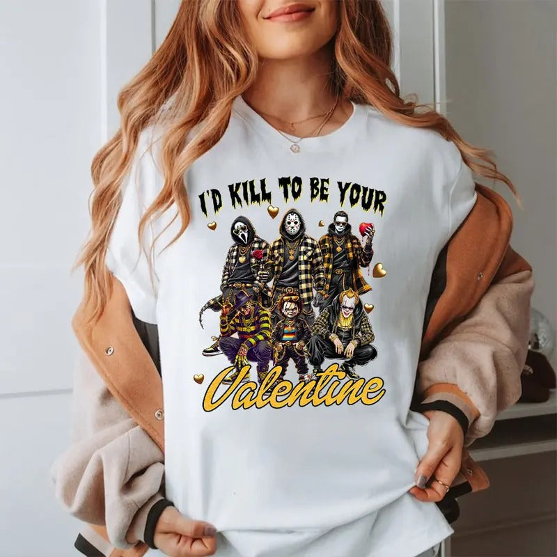 Galentine's Gang Shirt, Valentinesday Movies Shirt, VLT Graphic Tee style 09 Hoodie Sweatshirt | PrintMintTees.com
