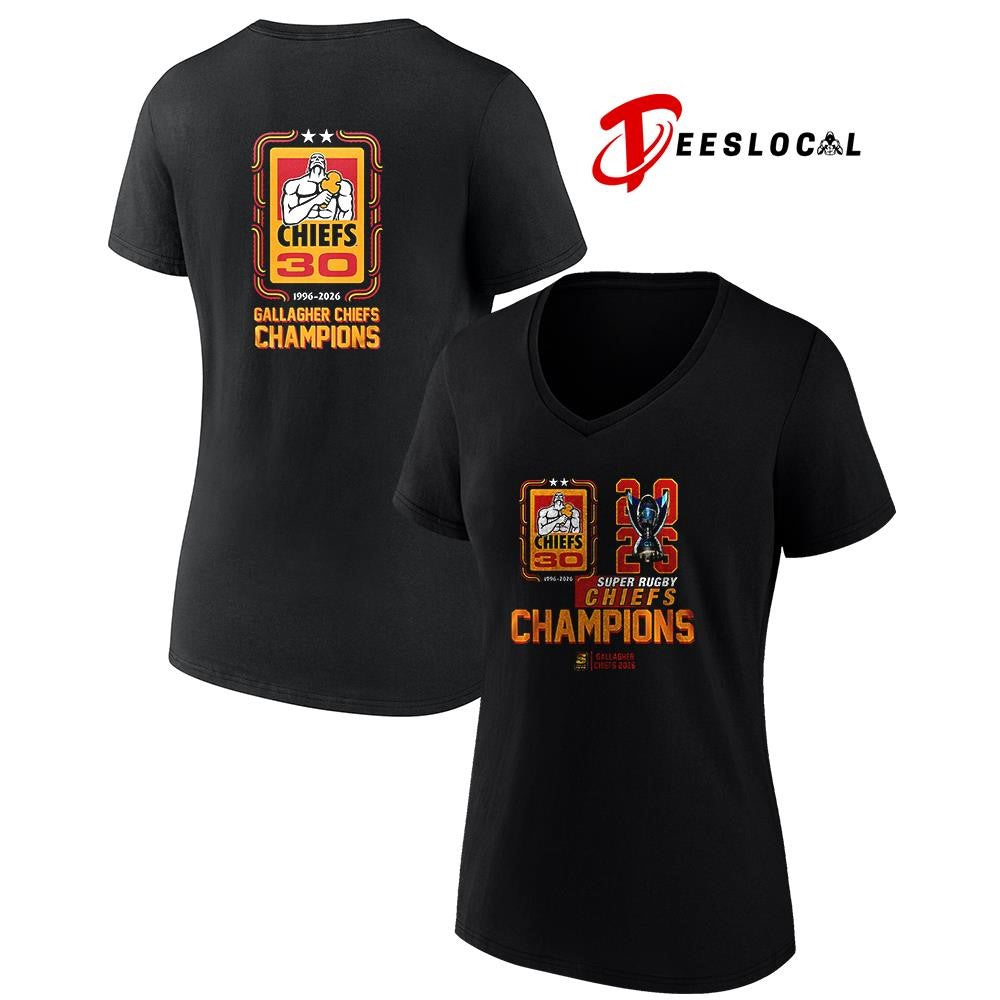 Gallagher Chiefs Super Rugby Pacific champions graphic shirt