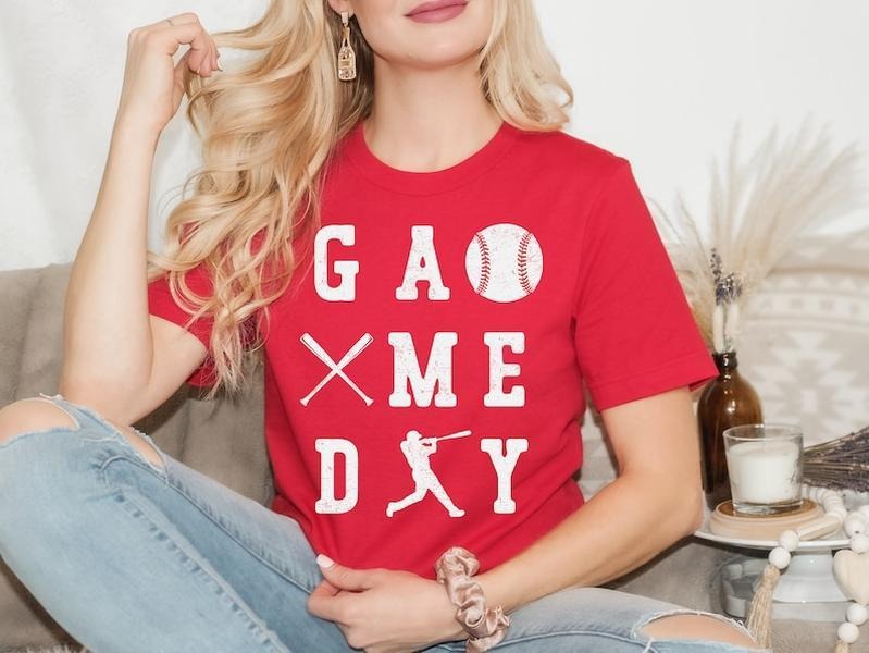 Game Day Baseball Tshirt, Baseball Lover Shirt, Mom Shirt, Baseball Shirt For Women, Sports Mom Shirt, Mothers Day Gift...