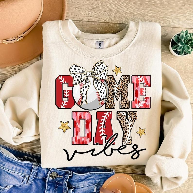 Game Day Baseball , Baseball , Baseball Coquette , Baseball Bow , Baseball Mama , Baseball Mom , Brushstroke Sweatshirt...