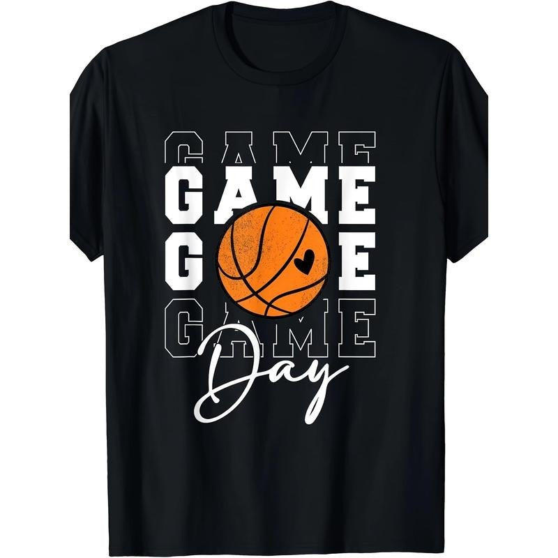Game Day Basketball Shirt For Men Basketball T-Shirt - 220g Cotton T-shirt, 10, 000 Links made in usastyle{n002}2 Hoodie...