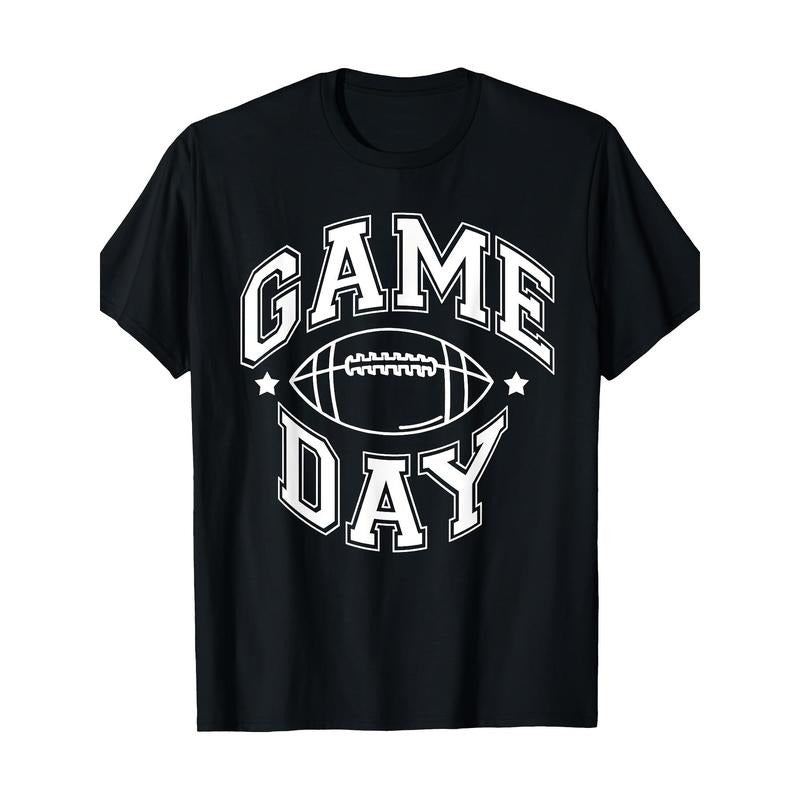 Game Day Football season Fun Men Women Team Sports Retro T-shirt, men's T-shirt Made in USA Hoodie Sweatshirt
