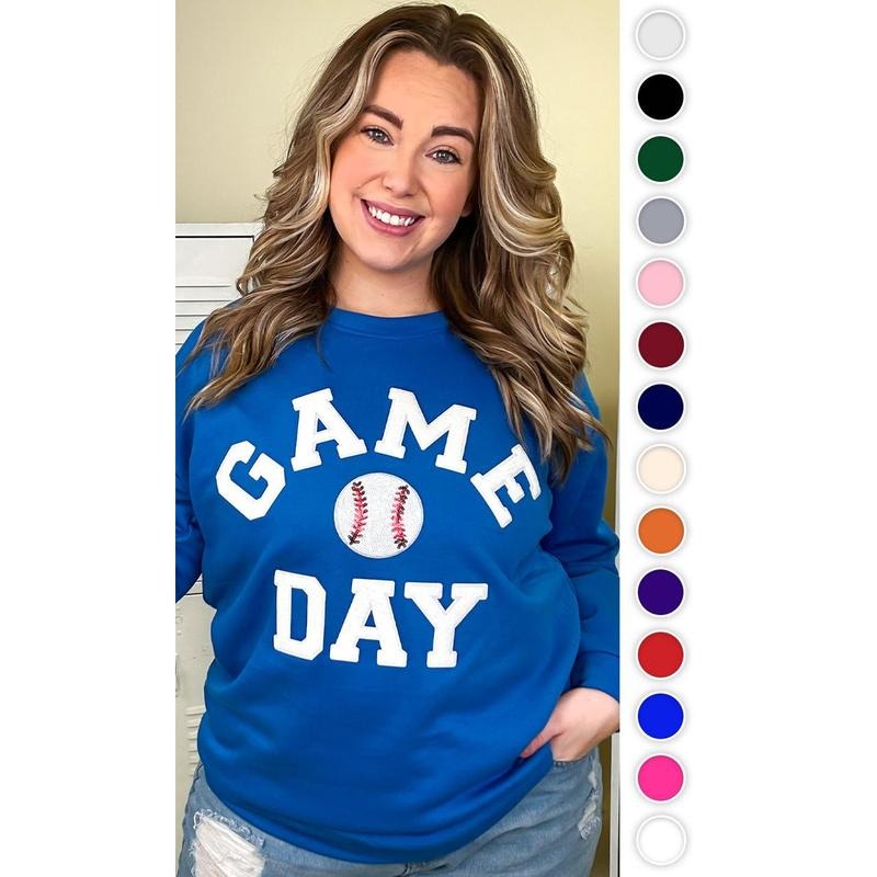 Game Day Sparkle Baseball Adult Sweatshirt Shirt Hoodie | PrintMintTees.com