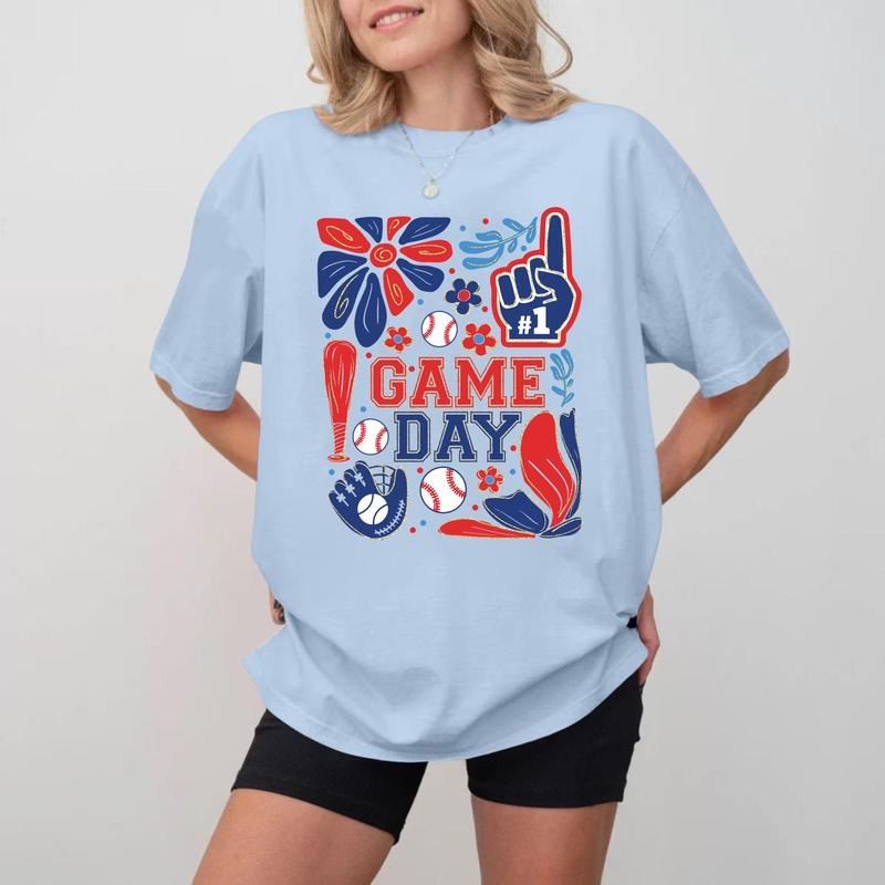 Game Day USA Themed Crewneck, Unisex Soft Cotton T-shirt Hoodie Sweatshirt | PrintMintTees.com