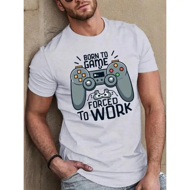 Game controller Cartoon Fitted Men's T-Shirt, Sweat-wicking and Freedom of Movement Made in USA Hoodie Sweatshirt