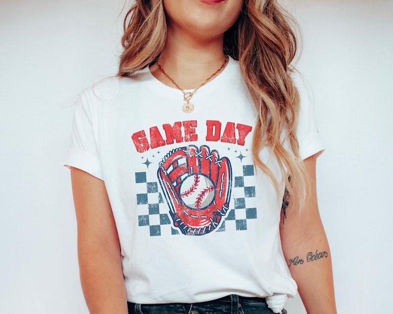 Gameday Baseball Tshirt, Baseball Season T-Shirt, Mom Shirt, Baseball Mama T-shirt, Game Day Shirt, Oversized Tee Hoodie...