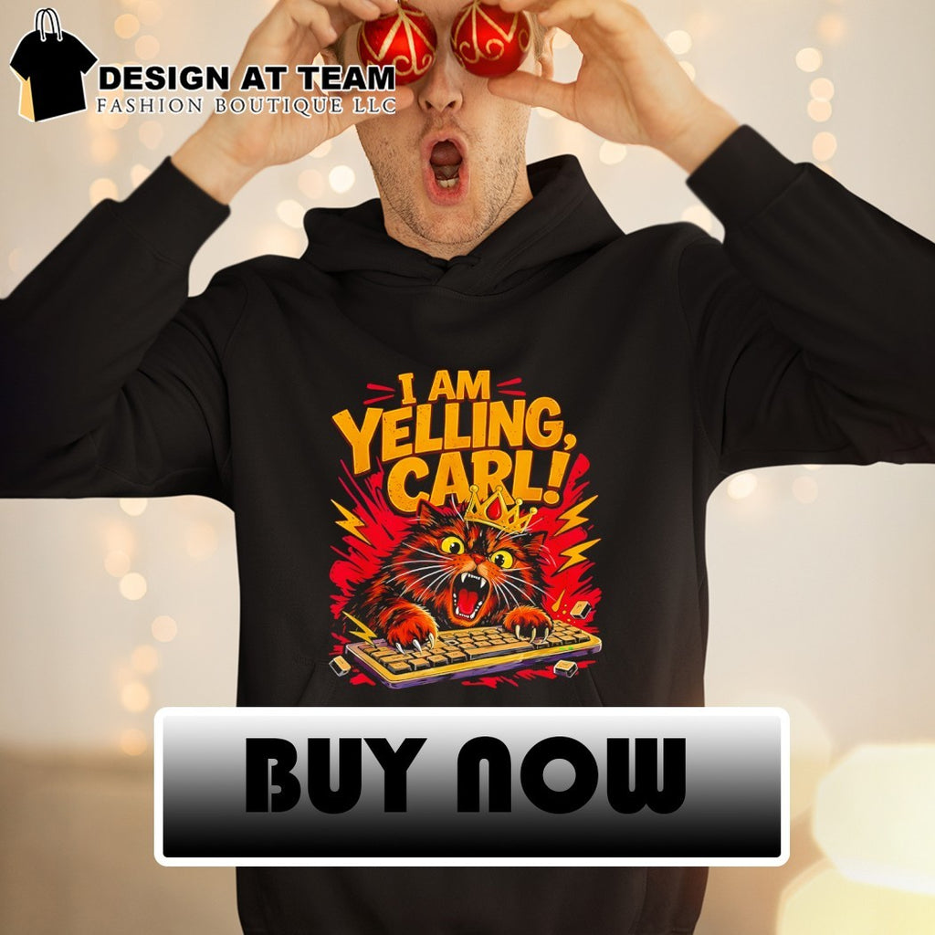 Gamer Cat Meme I Am Yelling Carl Funny Dungeon Crawler shirt