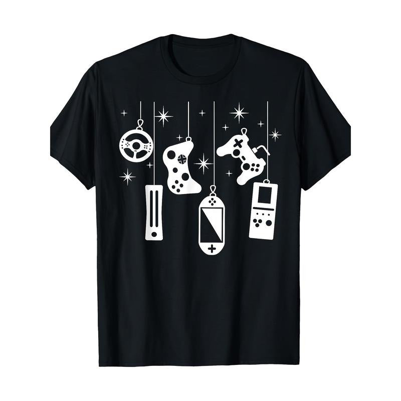 Gamer Christmas Video Game Controller Xmas Gaming Pajama 220g 100% Cotton T-Shirt made in usa Hoodie Sweatshirt
