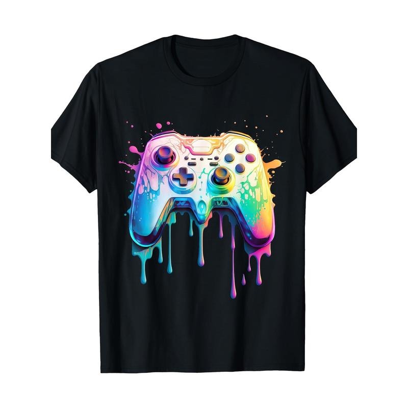 Gamer Graphic Video Game - Colorful Video Game Lover T-Shirt - 220g made in usa Hoodie Sweatshirt | PrintMintTees.com