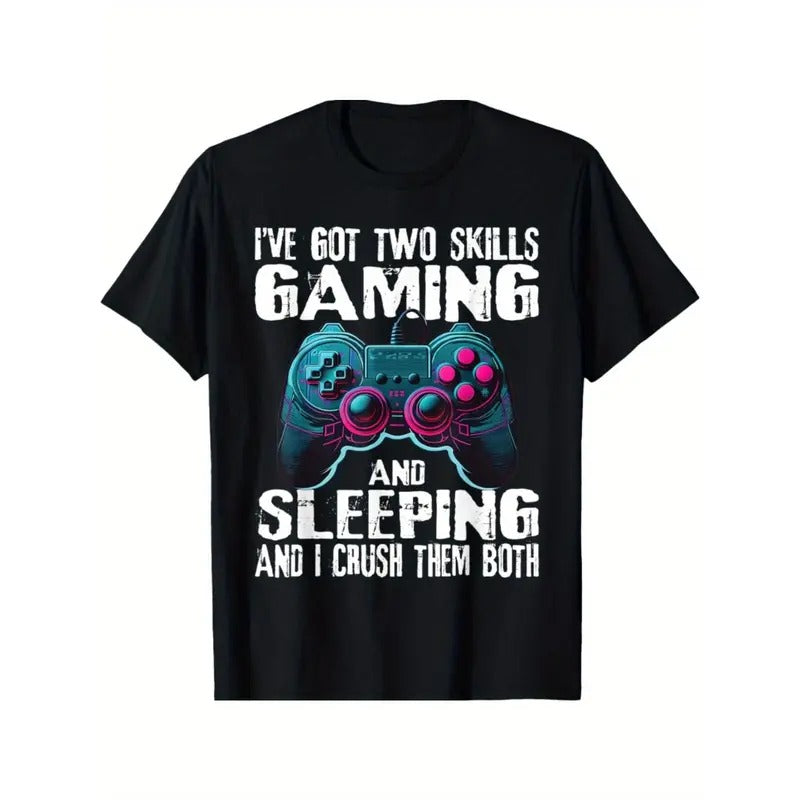 Gaming And Sleeping Funny Gamer Sayings Boys Teens Kids Men T-Shirt made in usa Hoodie Sweatshirt | PrintMintTees.com