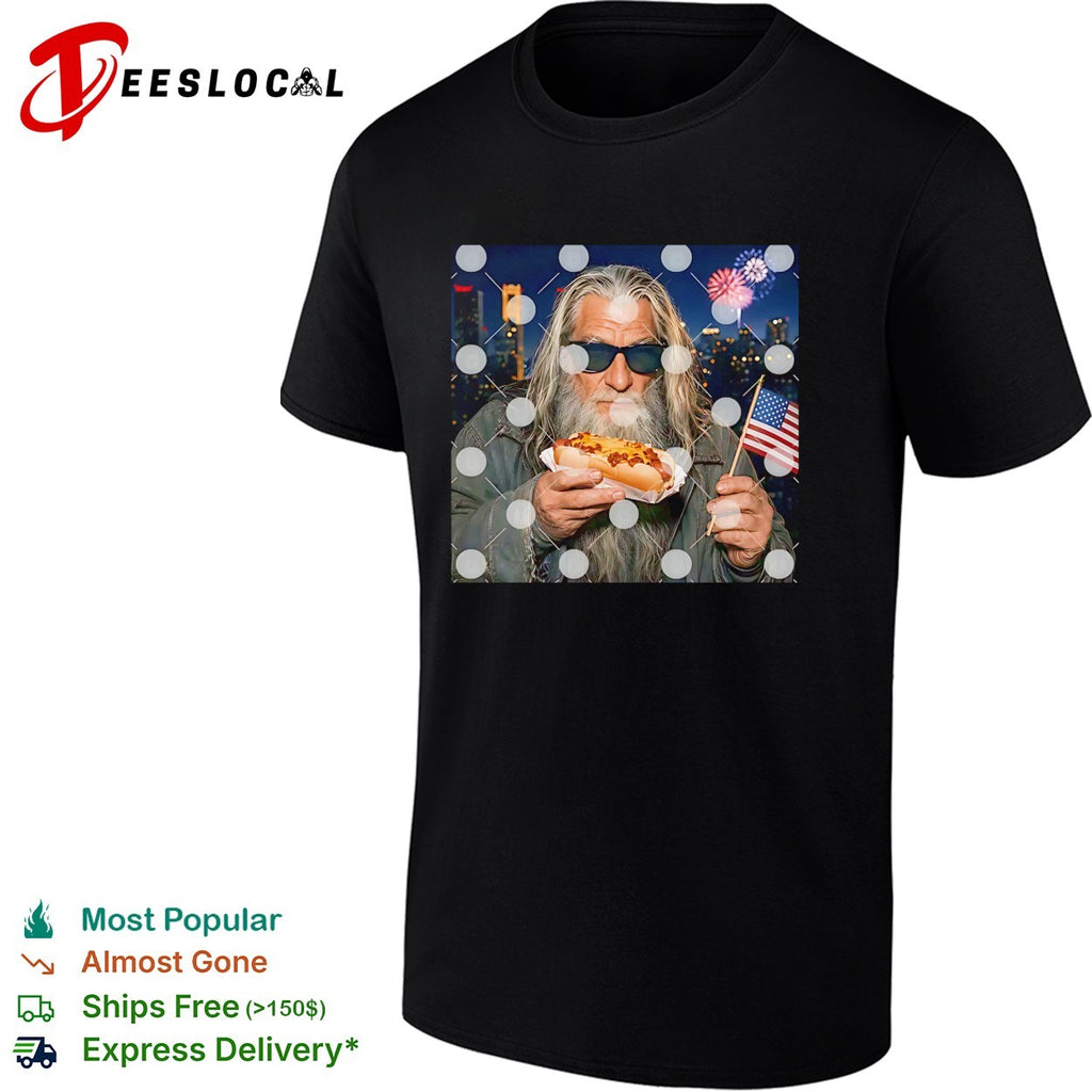 Gandalf Wizard Hot Dog 4th Of July shirt