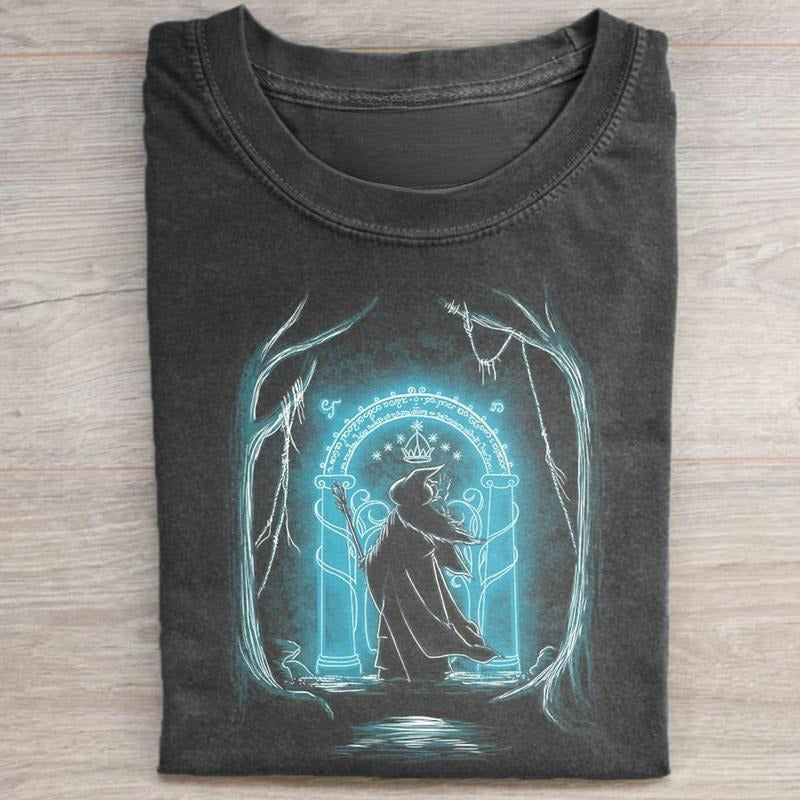 Gandalf Doors Durin Iconic Movie Shirt LotR Hobbit Movie Shirt Middle Earth Novel Shirt Top Womenswear Shirt Hoodie Sweatshirt