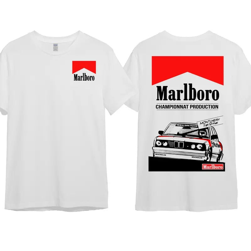 Gangster Racing Marlboro T-shirt, Marlboro Championat racing team Tshirt Unisex Outfit Shirt For Men For Women Tee Hoodie...