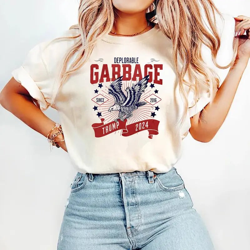 Garbage Donald Shirt, Trum Eras Supporter Rally Shirt, Tump Election Tshirt, MAGA Tee Hoodie Sweatshirt | PrintMintTees.com