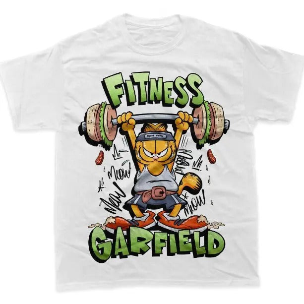Garfield Fitness Shirt, Animated Shirt, graphic Tee, graphic Tee, Y2k, Unisex T-Shirt, Gift For Men Women Womenswear...