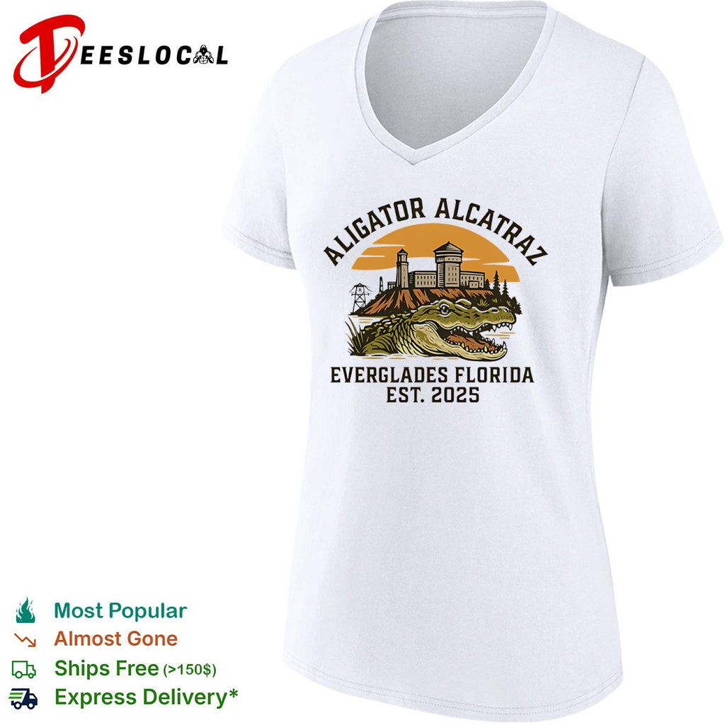 Gator prison aligator Alcatraz Everglades Florida est 2025 shirt