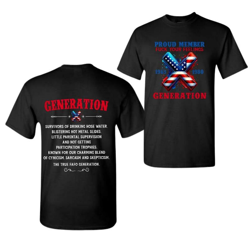 Gen-X  T- Unisex Full, Full Size generation shirt Hoodie Sweatshirt | PrintMintTees.com