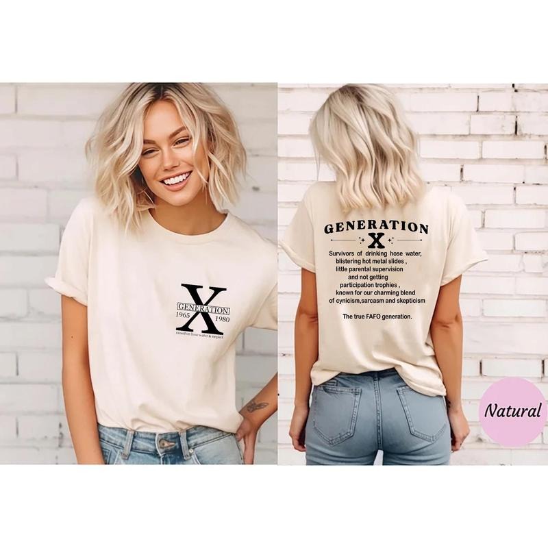 Gen X Shirt Generation X Shirt Raised On Hose Water And Neglect Nostalgia Shirt 1980 Birthday Gift TK43GN Hoodie Sweatshirt