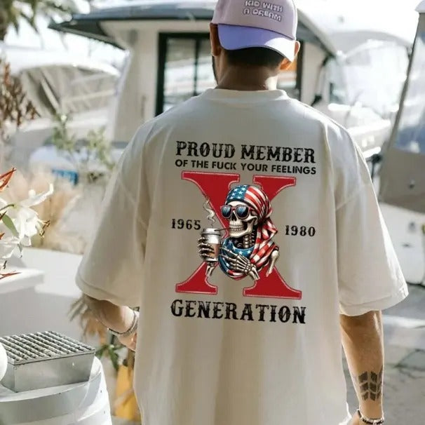 Gen X Shirt, Generation X Halloween Shirt, Retro Gen X Shirt, Gift For Gen X, Skeleton Shirt, Spooky Season Tee, New...