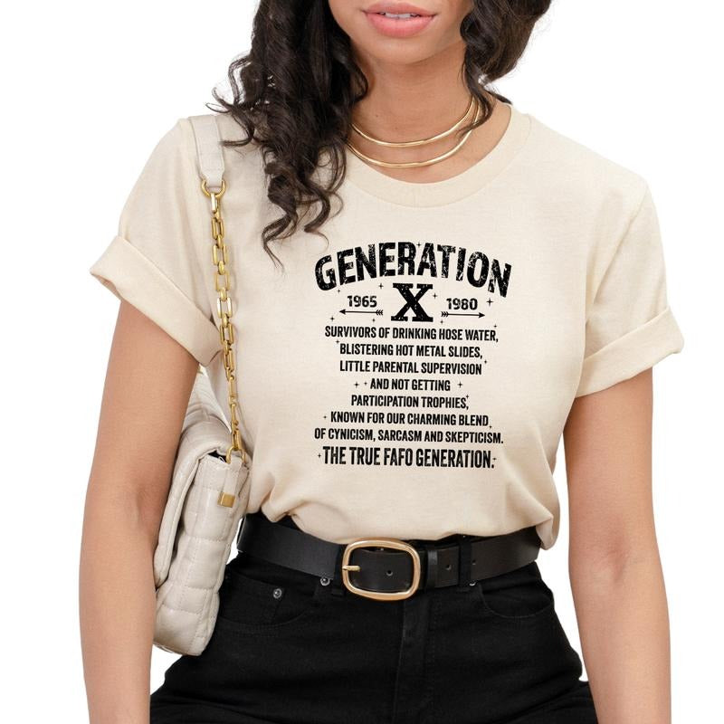 Gen X Shirt, Unisex Generation X T-Shirt, Gen X Tee, Gen X Birthday Gift, T-Shirts for Gen Xstyle{n002}3 Hoodie Sweatshirt