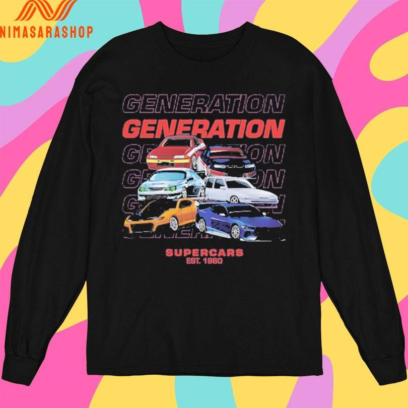 Generation Supercars Est 1960 Shirts