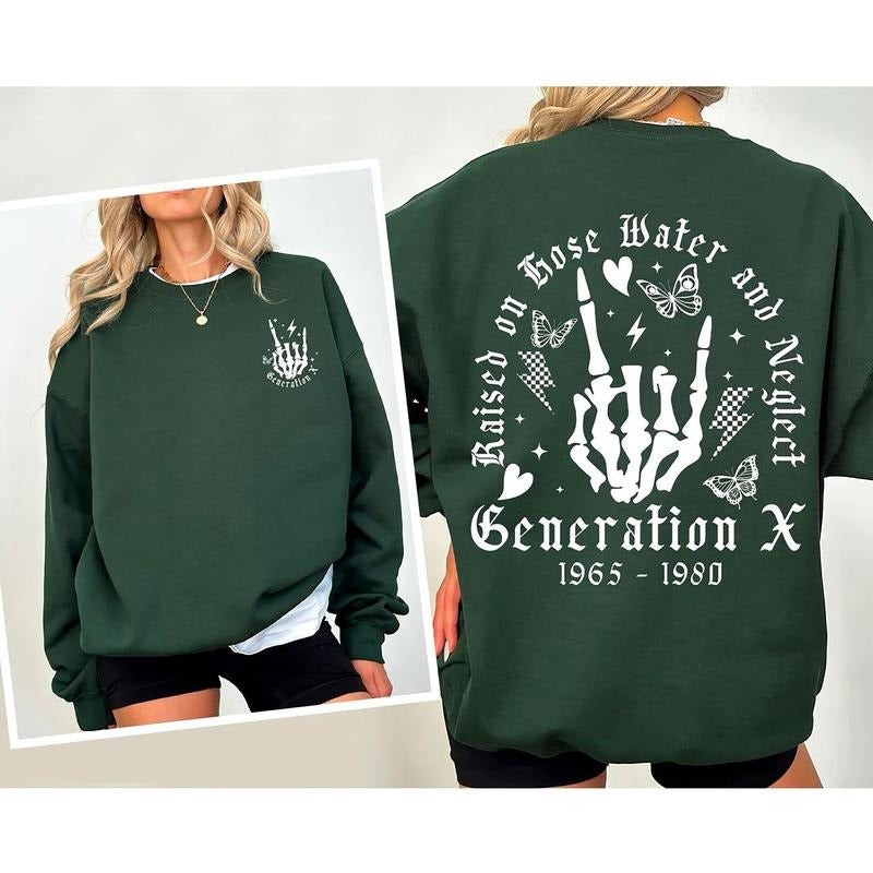 Generation X Shirt Gen X Raised Hose Water Neglect Shirt Gen X Generation X Funny Sarcastic T-Shirts, Hoodie, Sweatshirt