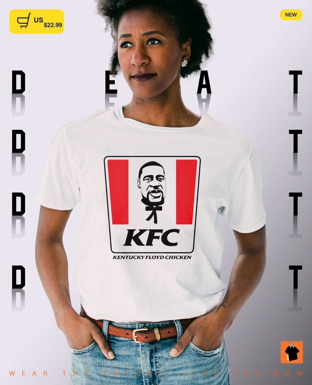 George Floyd x Kentucky Fried Chicken Kentucky Floyd Chicken parody shirt