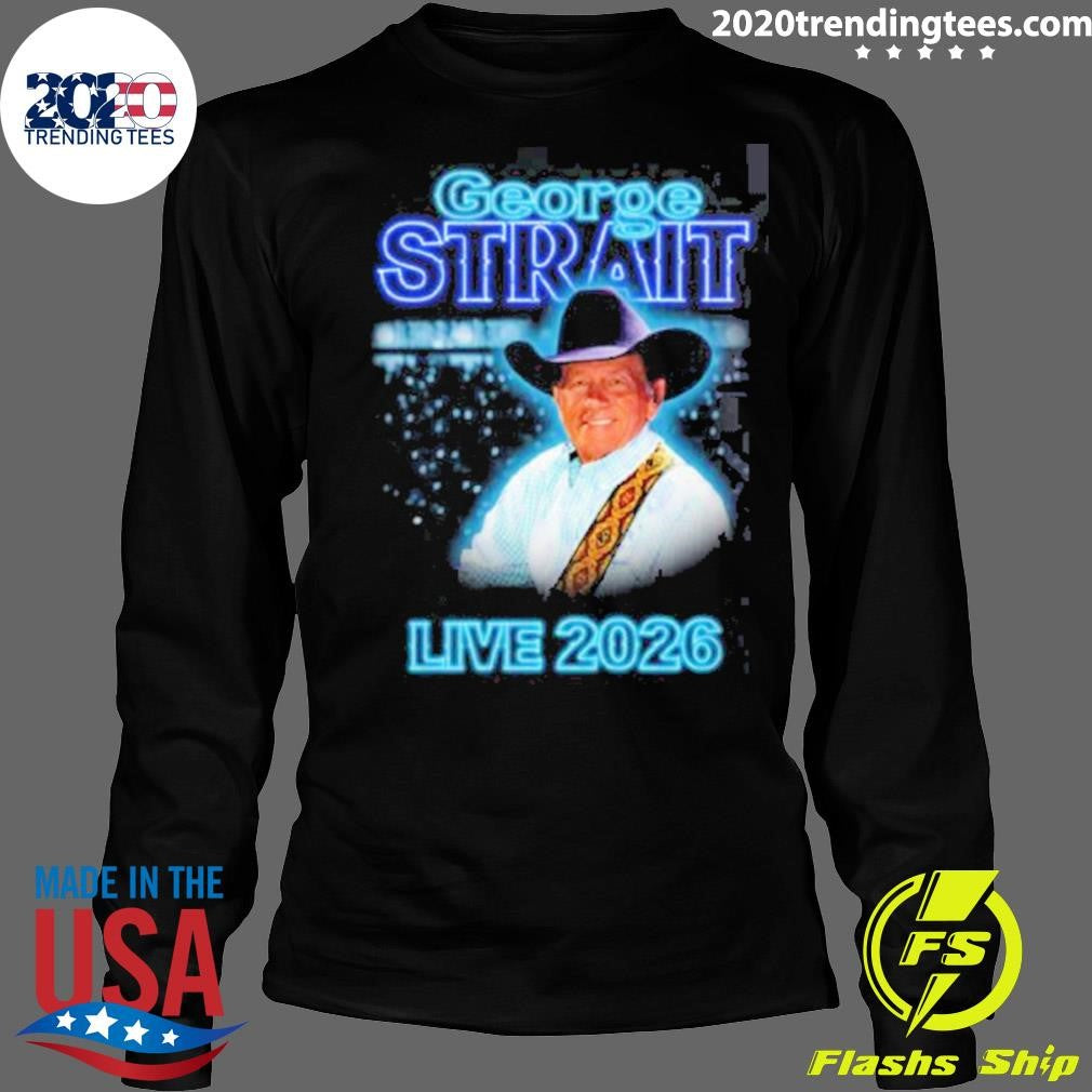 George Strait Live 2026 Texas And South Carolina Merch Photo Tour Shirt