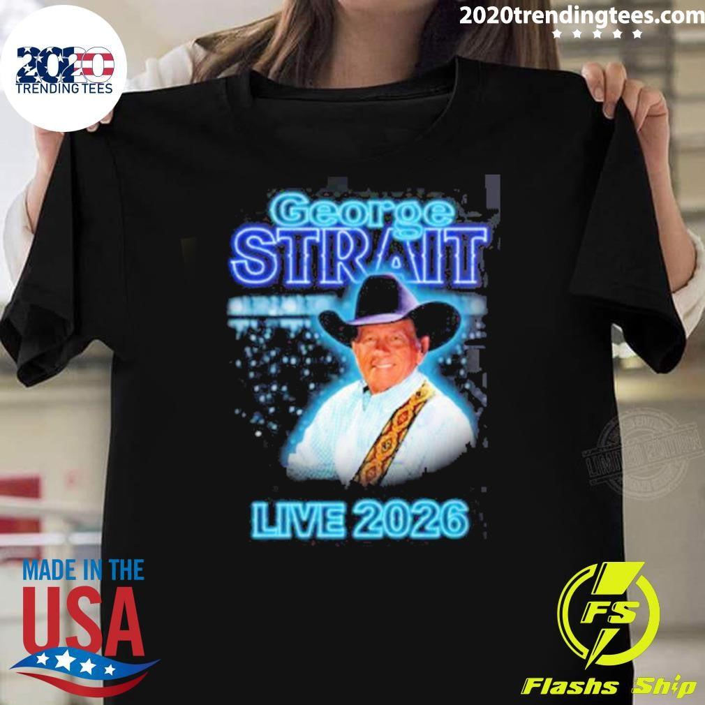 George Strait Live 2026 Texas And South Carolina Merch Photo Tour Shirt