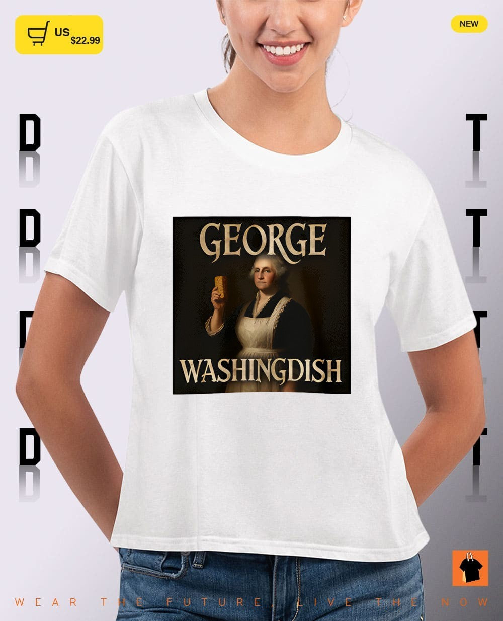 George Washington George Washingdish parody shirt