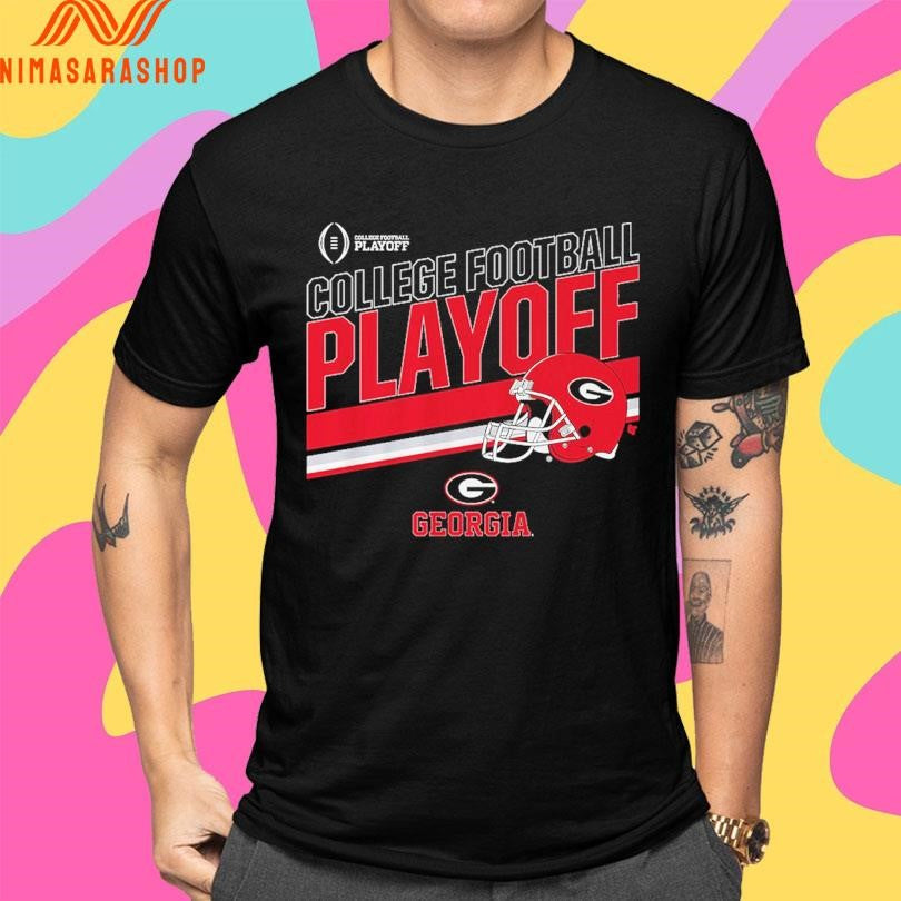 Georgia Bulldogs Football College Football Playoff 2025-2026 Stripe Shirts