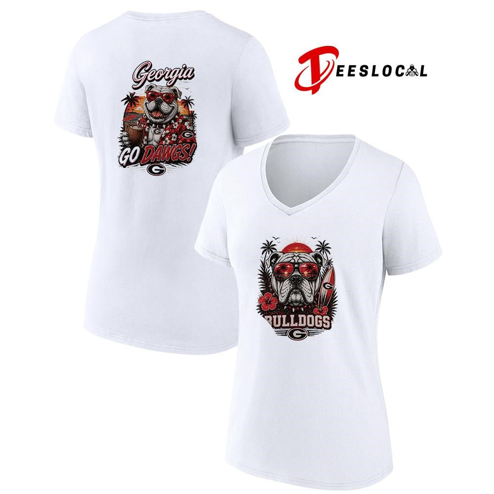 Georgia Bulldogs NCAA Tropical mascot shirt