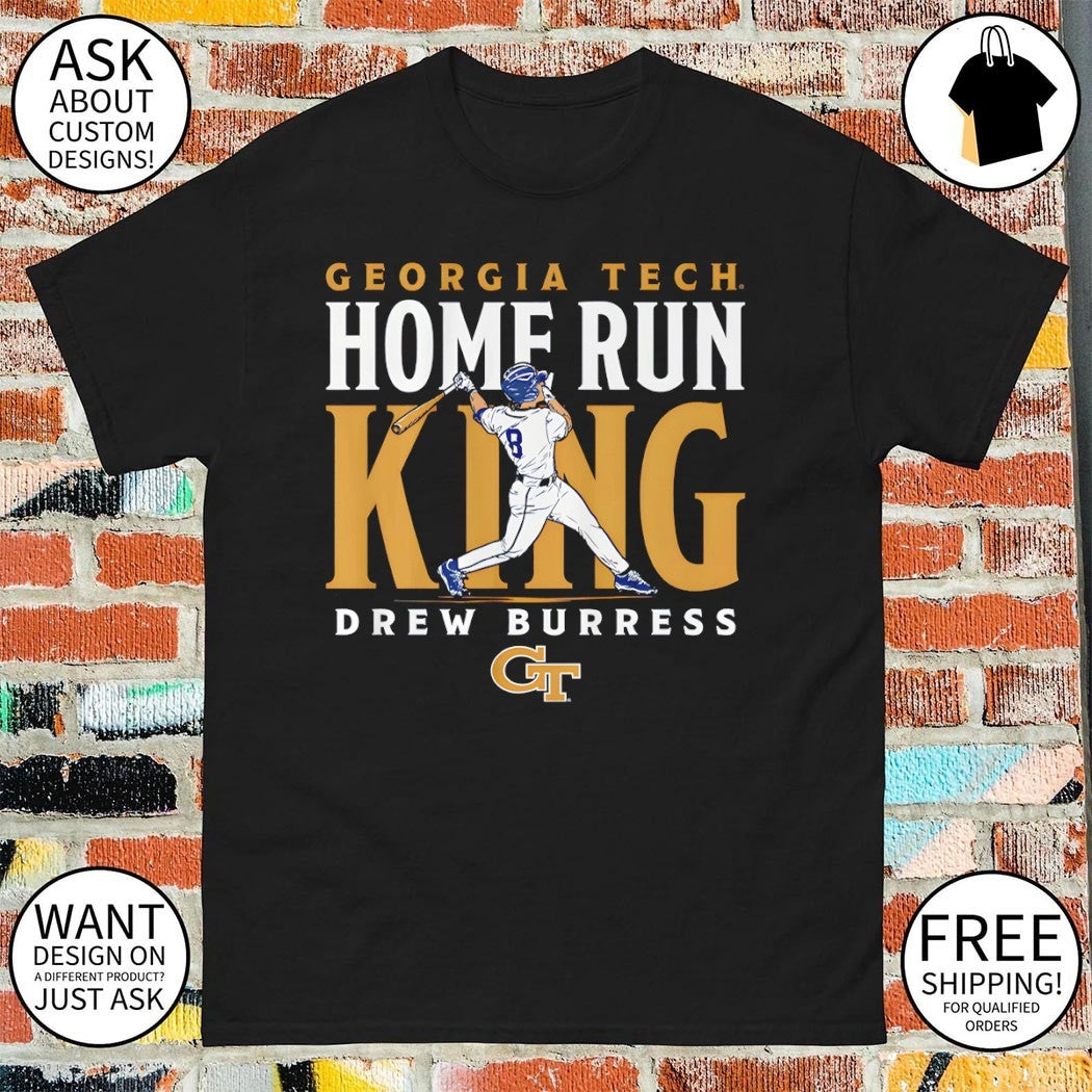 Georgia Tech Baseball Drew Burress Home Run King shirt