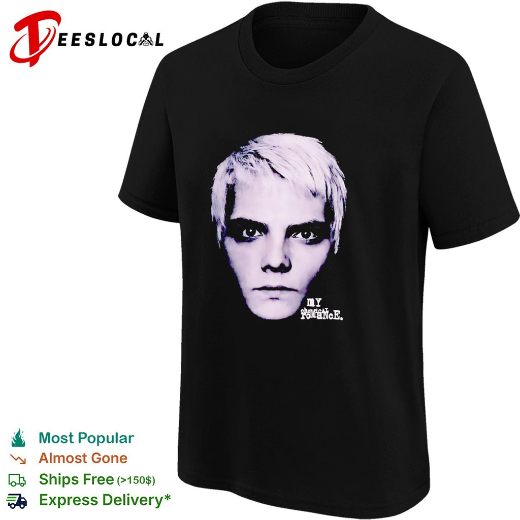 Gerard Way My Chemical Romance Portrait Face Alternative Rock Music Band shirt