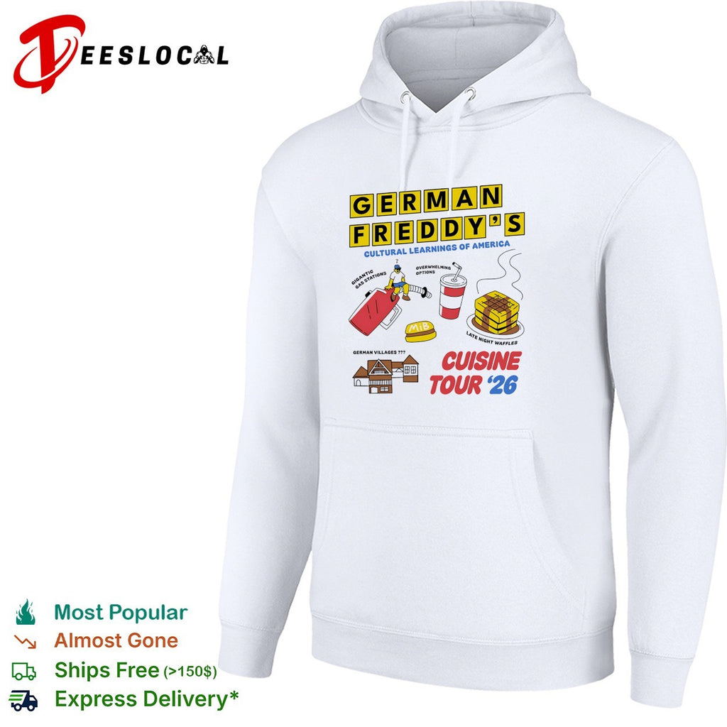 German Freddy’s cultural learnings of America cuisine tour shirt