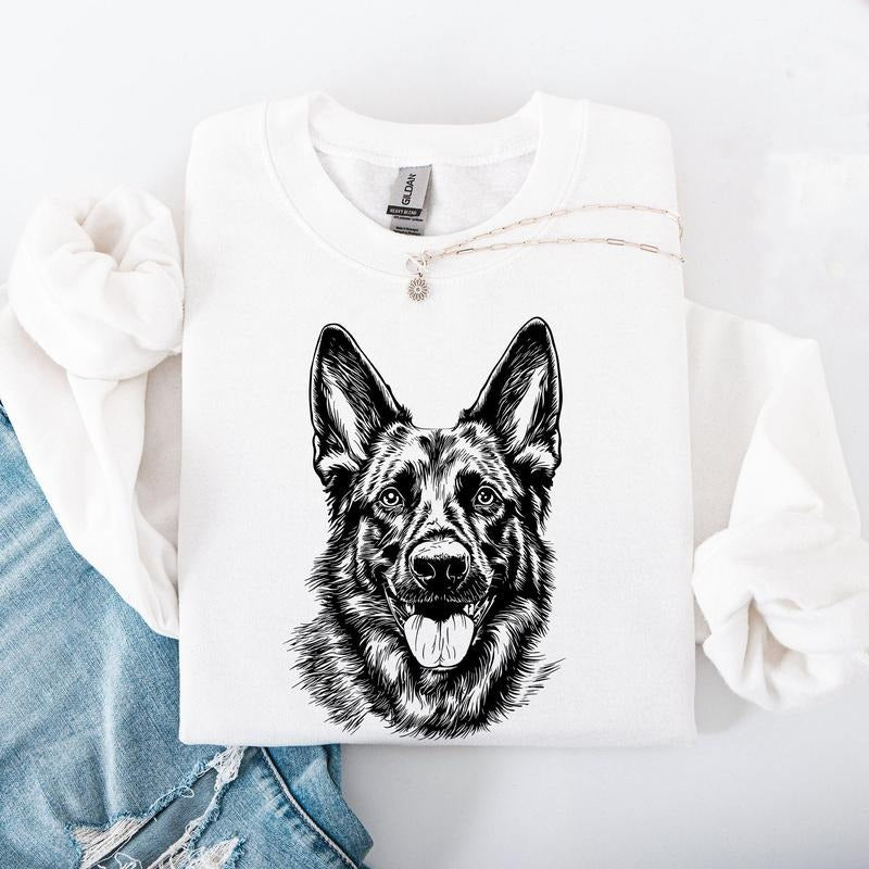 German Shepherd Pet Dog Breed Crew Neck T-Shirts, Hoodie, Sweatshirt