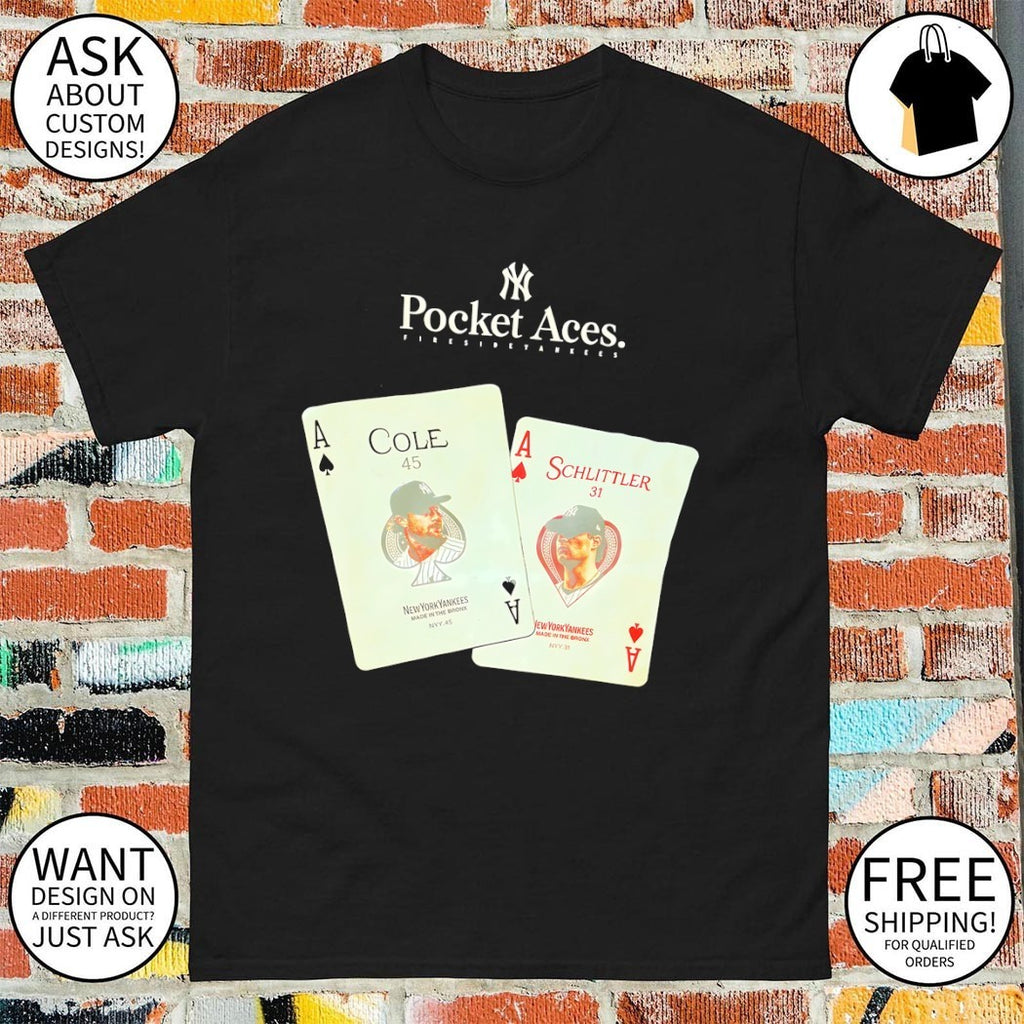 Gerrit Cole Cam Schlittler New York Yankees baseball Pocket Aces Fireside Yankees shirt