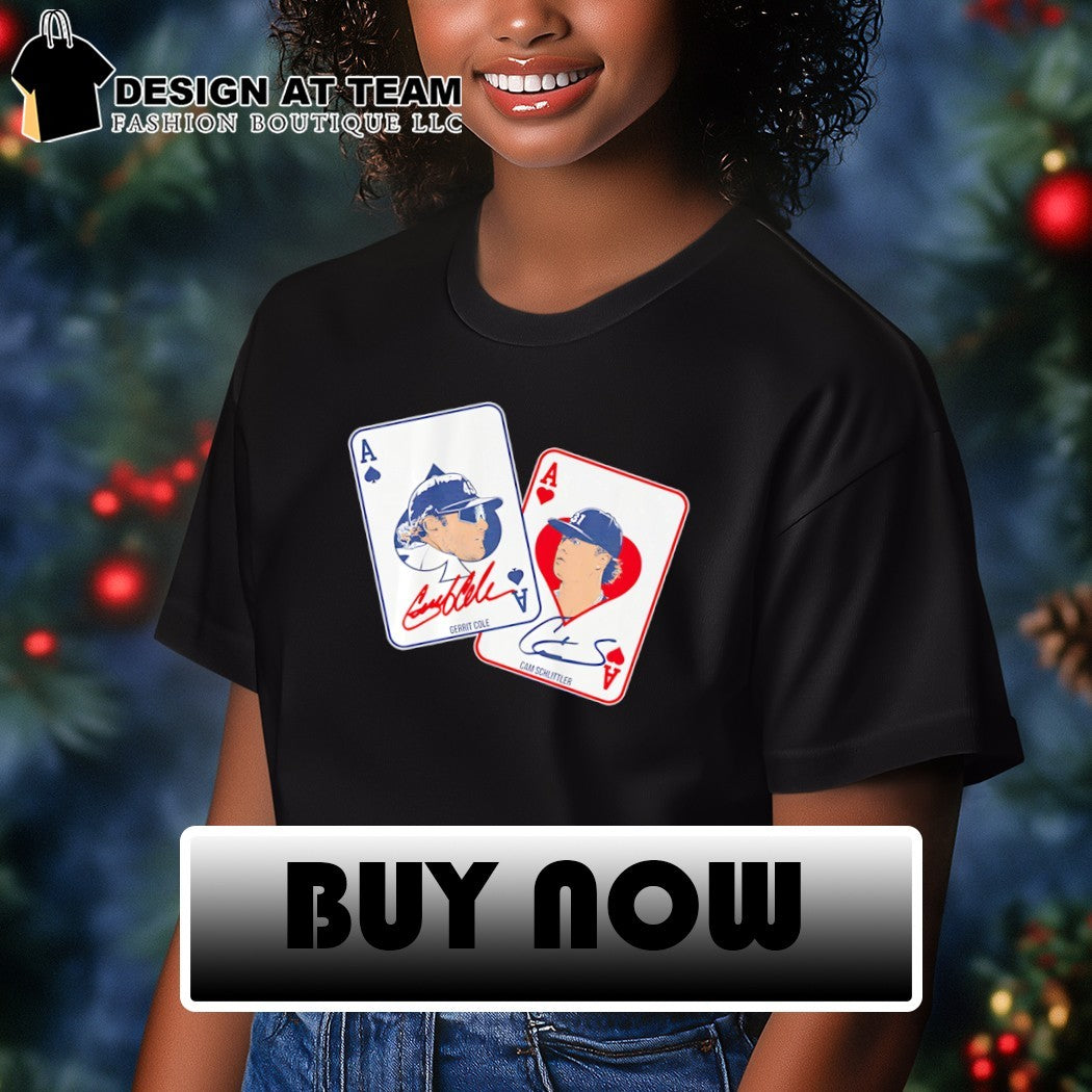 Gerrit Cole and Cam Schlittler Baseball Player Ace Cards print men’s shirt